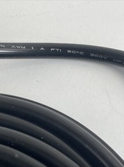 WIRE AWM Style 2464, 300v, 80 C 14 AWG, 2 conductor, 32 Feet black