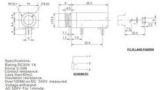 Goedrum 5PCS 3Pin 1/4″ 6.35mm Stereo Phone Jack / Jack Socket / PCB Mount