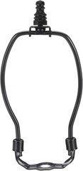 6 Inch Lamp Harp Kit 1 Inch Tall Iron Finial Heavy Duty Bracket Standard Saddle