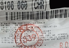 Belden 8106 24/6P Twist Pair Shield 100Ohm Datalene Computer/Control Cable /5ft