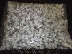 500PC WIRE CORD END FERRULE CRIMP WHITE 12 AWG E4009WH