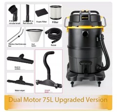 Industrial Vacuum Cleaner: High-Power, High-Suction Commercial Wet/Dry Vacuum