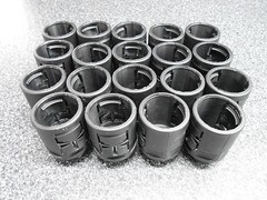 19 x REIKU PAGOB-23P16 BLACK POLYMID STRAIGHT CONNECTORS WITHOUT SEAL