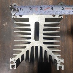 Heavy Duty Solid 7# Heat Sink 5 inch by 5 inch by 7 inch Part Num: IPPS104468-X