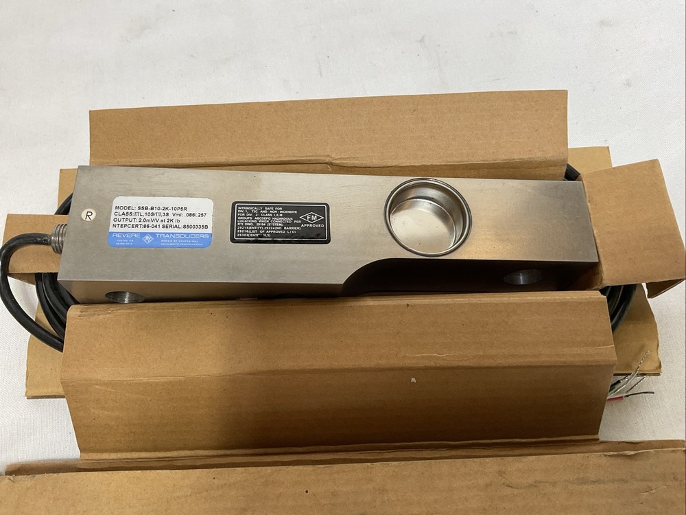 Revere Transducers SSB—B10-2K-10P5R 2.0mV/V At 2K lb NEW