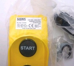 SUNS CSB-275Y UL Listed Yellow Start/Stop Pendant Control Station NEW