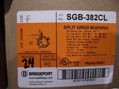 24 BRIDGEPORT SPLIT GROUND BUSHINGS SGB-382CL