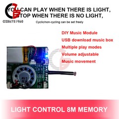 8M Recordable Sound Module Button Control MP3 Music Voice Player Board DIY Kit