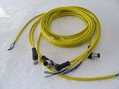 QTY=4 PHOENIX CONTACT 1406166 CBL 5POS RCPT RA TO WIRE 6.56′