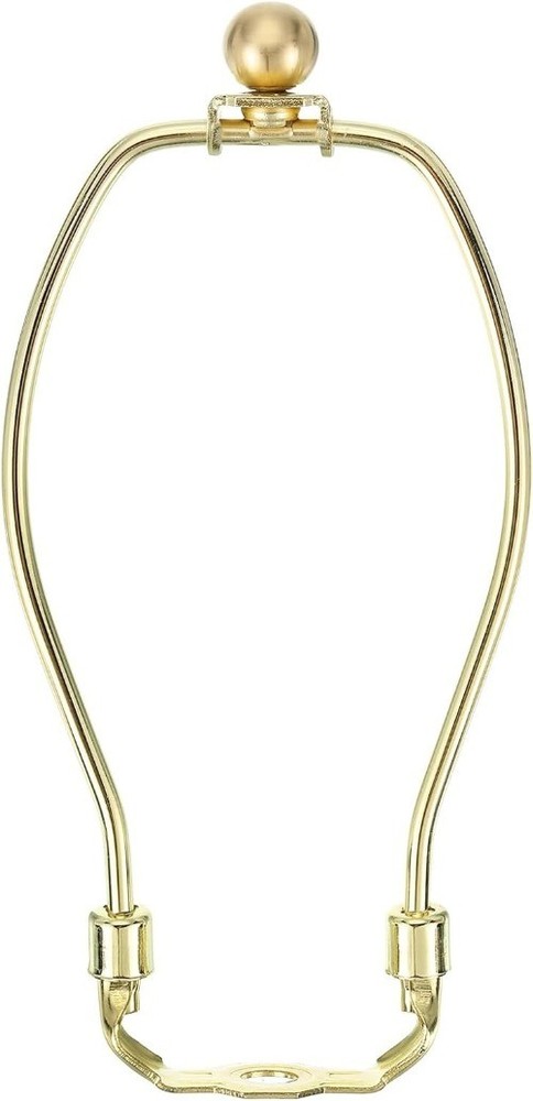 7 Inch Lamp Harp Kit 17.5mm Solid Brass Ball Finial Heavy Duty Bracket Saddle