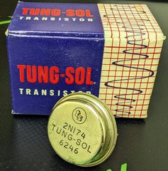 2N174 – TUNG-SOL – 1969 TRANSISTOR W/ ORIGINAL BOX