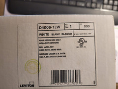 Leviton D4006-1LW Dimensions® D4006 Remote Dimmer for Luma-Net system 120 Volt