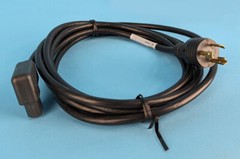 LOT OF 10 L6-20 TO RIGHT ANGLE C15 SERVER POWER CORDS: 250v, 12’ |010-7246916