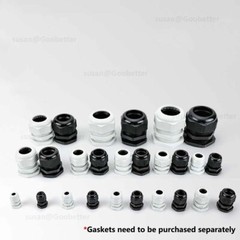 CABLE GLAND IP68 WATERPROOF BLACK NYLON COMPRESSION PG7/9/11/13.5/16/19/21/24-63