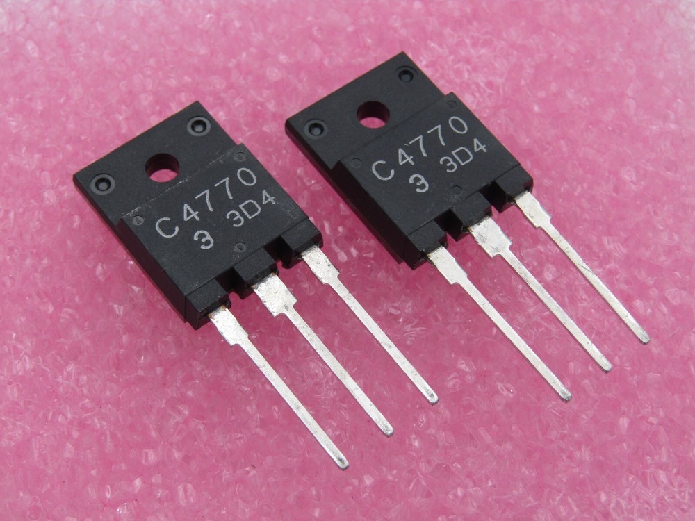 ( 2 PCS ) 2SC4770 Sanyo NPN Triple Diffused Planar Silicon Transistor — NOS
