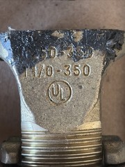 [Qty-4] BLACKBURN M250-350 T1/0-350 Brass Split Bolt Connectors _GOOD TAKE-OUTS!