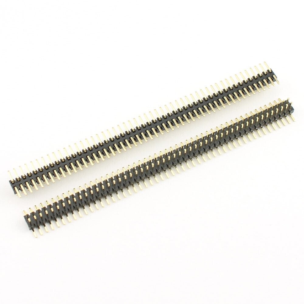 5Pcs Gold Plated 1mm 1.0mm Pitch 2×50 100 Pin SMT Male Double Row Header Strip