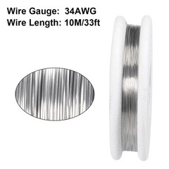 0.15mm 34AWG Heating Resistor Wire Nichrome Wires for Heating Elements 33ft