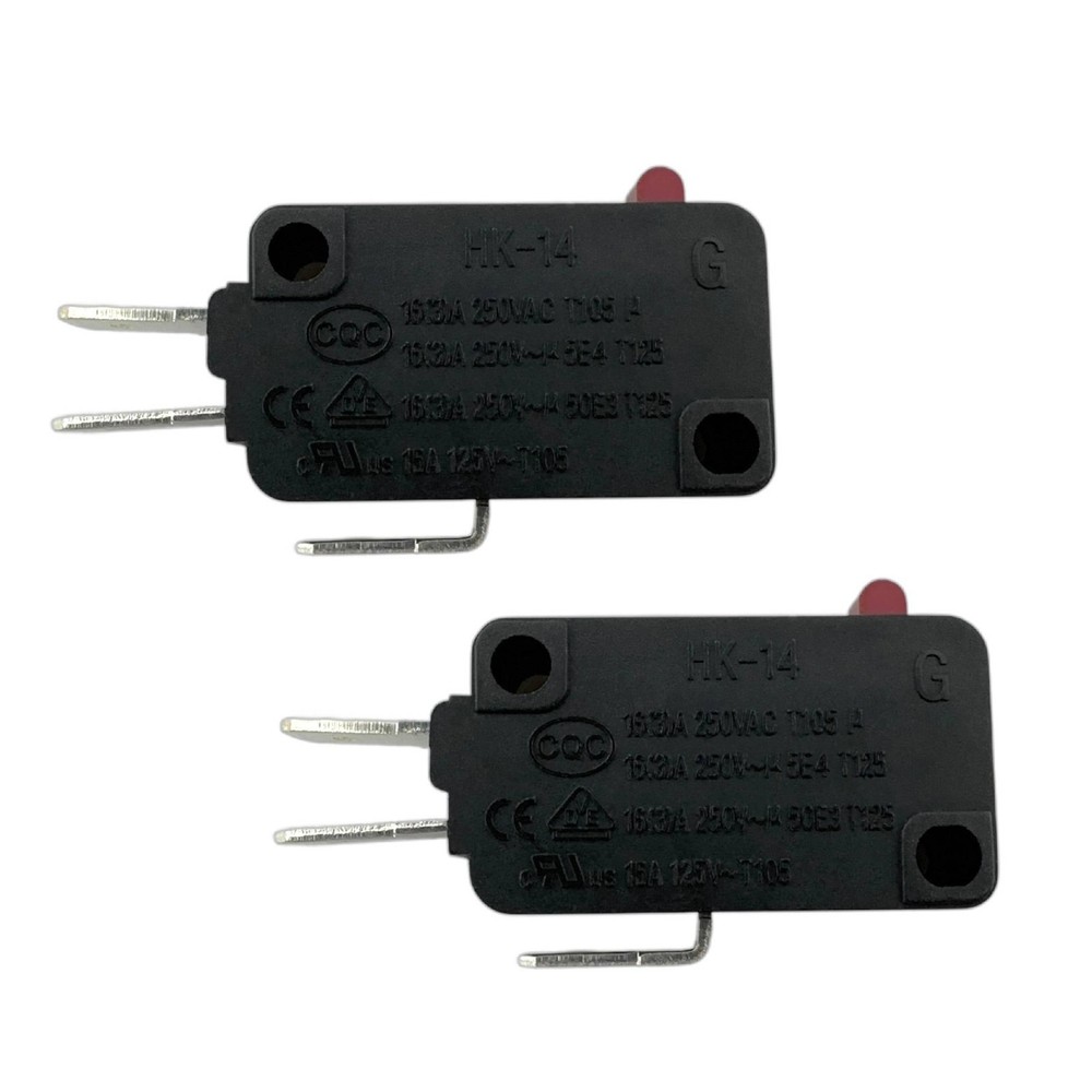 2x Weipeng HK-14 Red Micro Limit Switch 3 Pins 16A 250VAC