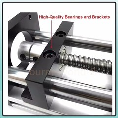 Linear Rail Guide SFU1204/1605/1610 Ballscrew 50*80/80*80mm Slide Table 50-300mm