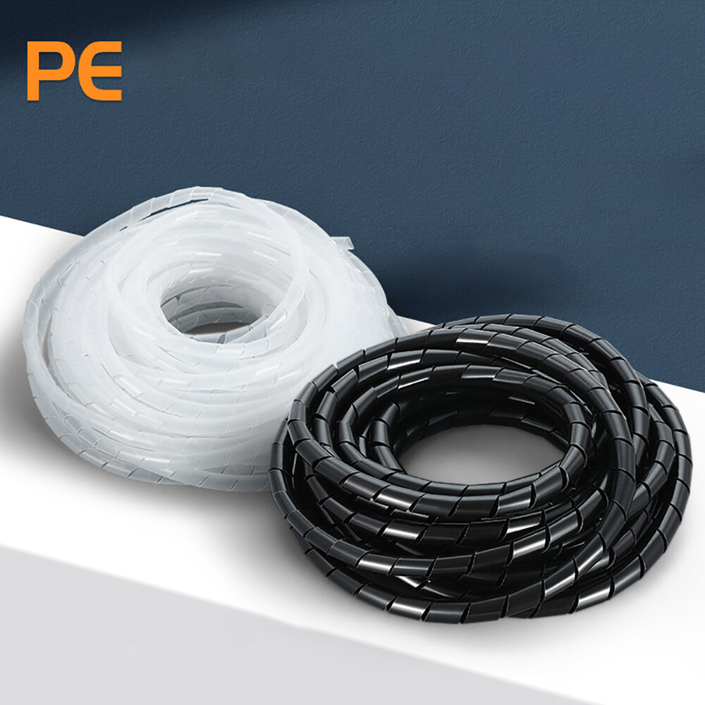 Spiral Wrap Cable Binding Tidy Leads on TV / PC / Home Cinema / CCTV Wires Hide