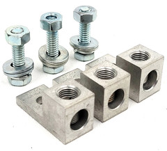 Lot of 3 – KA25U Burndy Mechanical Lug w/ Hardware – Next Day Option – New