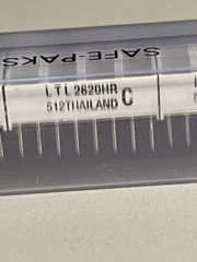 A lot of SIX (6) LTL2620HR 4 led bars in a 16 pins DIP package.