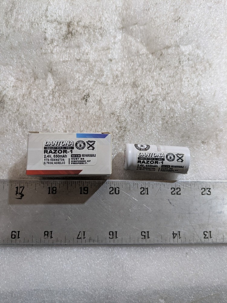DANTONA RAZOR-1 2.4V, 650mAh RECHARGEABLE BATTERY