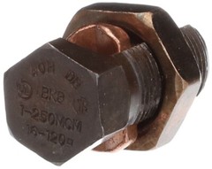 Blackburn 40H, 250 KCMIL Run/Tap, Copper Split-Bolt Connector, 1 pc