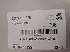 Applied Materials AMAT 0010-13335 Heater Hose Assembly 57″ SST Flexible New