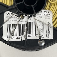 BRAND NEW!! Cerrowire 500 ft. 14 Gauge Yellow Solid Copper Wire THHN – 112-1457J