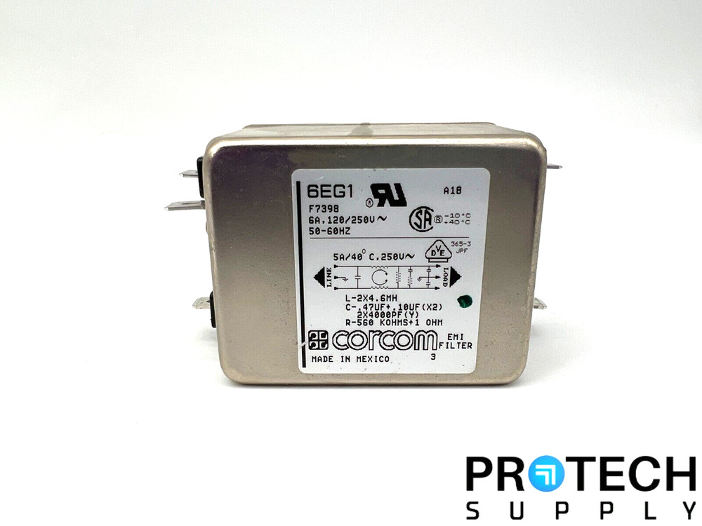 Corcom 6EG1 Single Phase Filter w/ WARRANTY