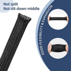 PET Expandable Braided Cable Sleeve Nylon Mesh Tube Wire Wrap Cover 2-50mm
