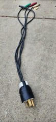 Cam Lock 4/0 Hubbell 600V 4ft Power Feeder Cable Mini Camlocks Low Temp Flex