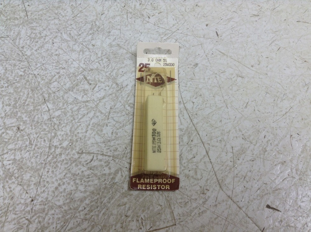NTE 25W3D0 Flameproof Resistor 3 Ohm 25 W New