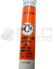 LOT OF 2 FERRAZ SHAWMUT MERSEN A6D12R AMP TRAP 2000 FUSE 12A 600V AC/DC
