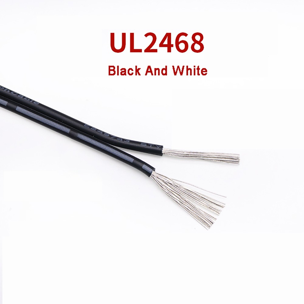 2 Core Black And White, Red And Black Cable Amp Car Auto Boat Audio Speaker Wire