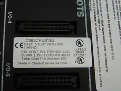 GE Fanuc Programmable Controller Base 5-Slot with CPU Non-CPU Slots