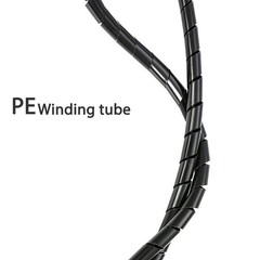 Spiral Wrap Cable Sleeve 8mm-32mm Flame Retardant Wire Organizer Winding Tube 1M