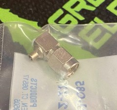 60-8921-085 – AEP – SMA RIGHT ANGLE PLUG FOR SEMI-RIGID CABLE – NICKEL FINISH 60