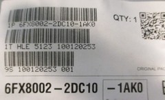 Siemens 6FX8002-2DC10-1AK0 Power Cable Preassembled Motion-Connect 800 Plus 9m L