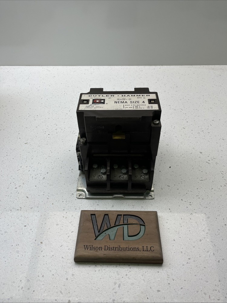 C10FN3 Cutler-Hammer NEMA Size 4 Contactor 480V Coil