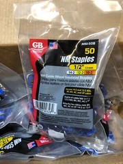 MSI-50B Gardner Bender 10-50 Count Bag 1/2 In Metal Insulated Cable Staples 500
