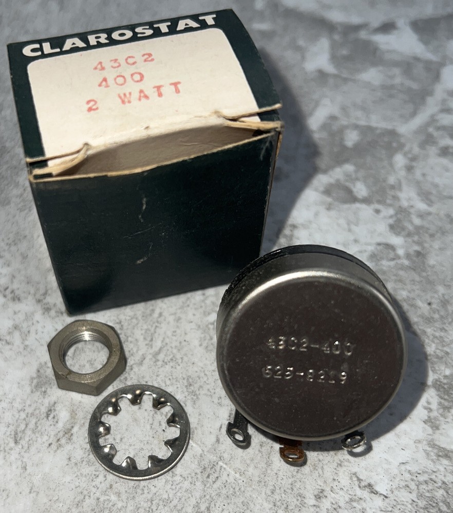 Clarostat 43C2 400 2 Watt 625-8219 Nos Surplus