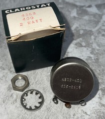 Clarostat 43C2 400 2 Watt 625-8219 Nos Surplus