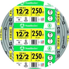 12/2 UF-B x 250′ Southwire Underground Feeder Cable