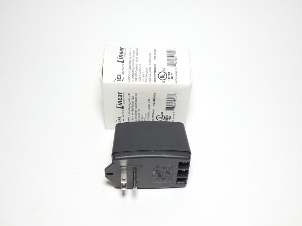 IEI Linear PIP24VDCRU 0-291324RU Plug-in Power Supply Transformer 24VDC 1A 24…