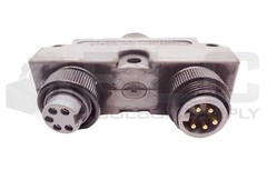 LOT OF 2 COOPER CROUSE HINDS 5000111-554 5P DNET Y ADAPTERS