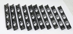 (Lot of 10) Unitrack 4125 Card Guides Rails – for Harris Macom GE MASTR III 3