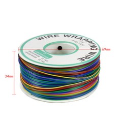 0.2mm 30AWG Insulated Silver Plated Single Core Copper PCB PVC Wrapping Wire